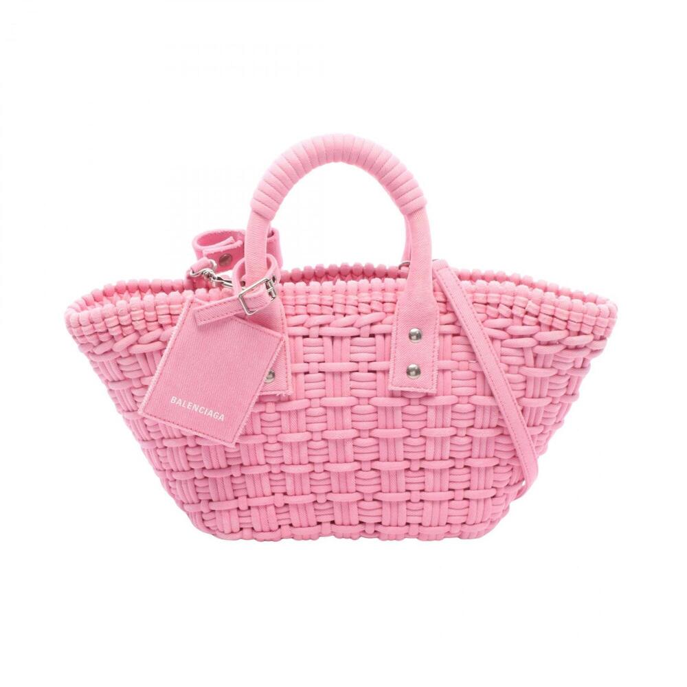 Balenciaga BISTRO XS Bistro Basket Bag, 2-Way Tote Bag/Handbag, Canvas, Women...